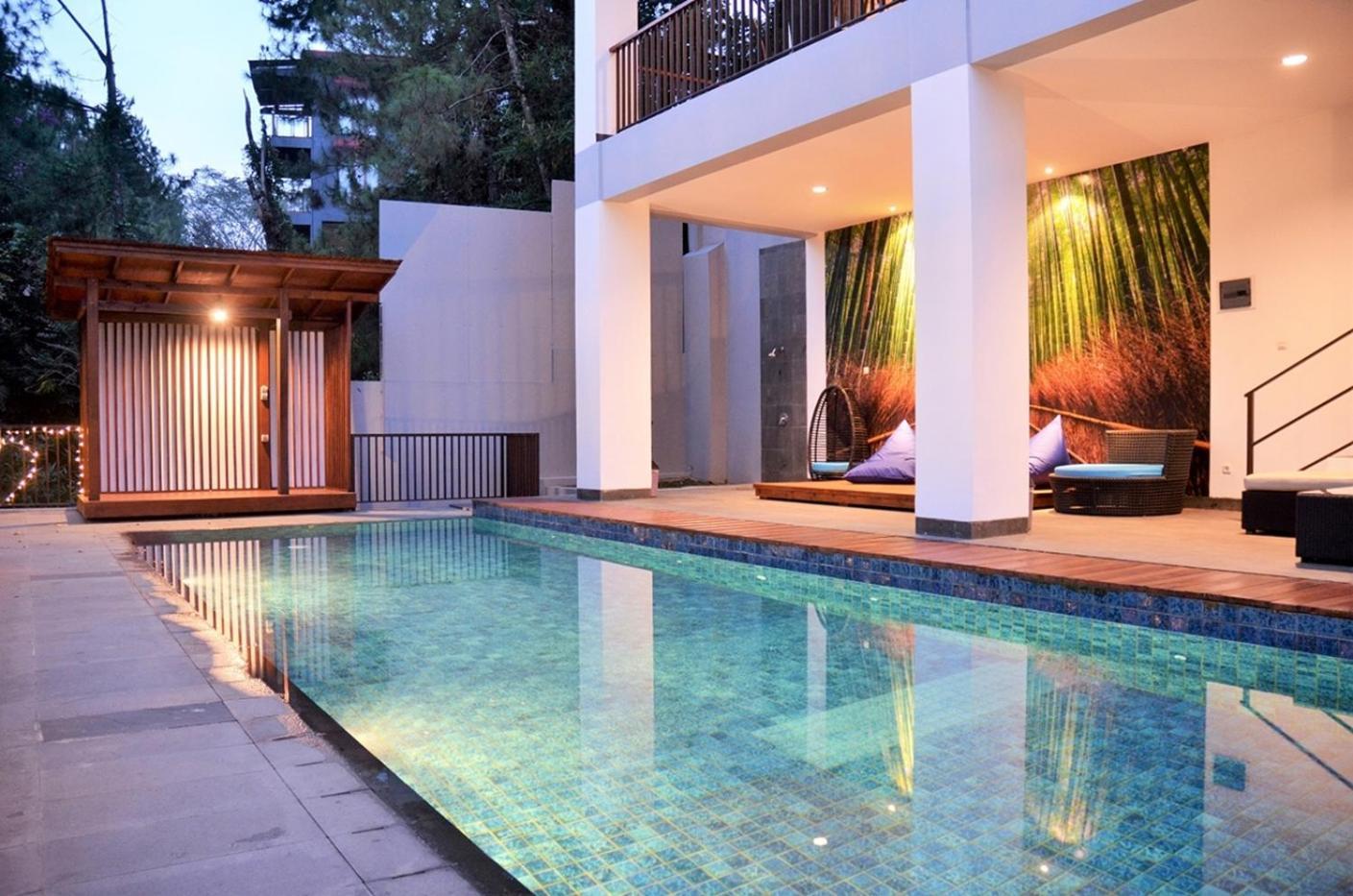 Narwastu Hill View Villa 6 Bedrooms With A Private Swimming Pool Bandung Ngoại thất bức ảnh